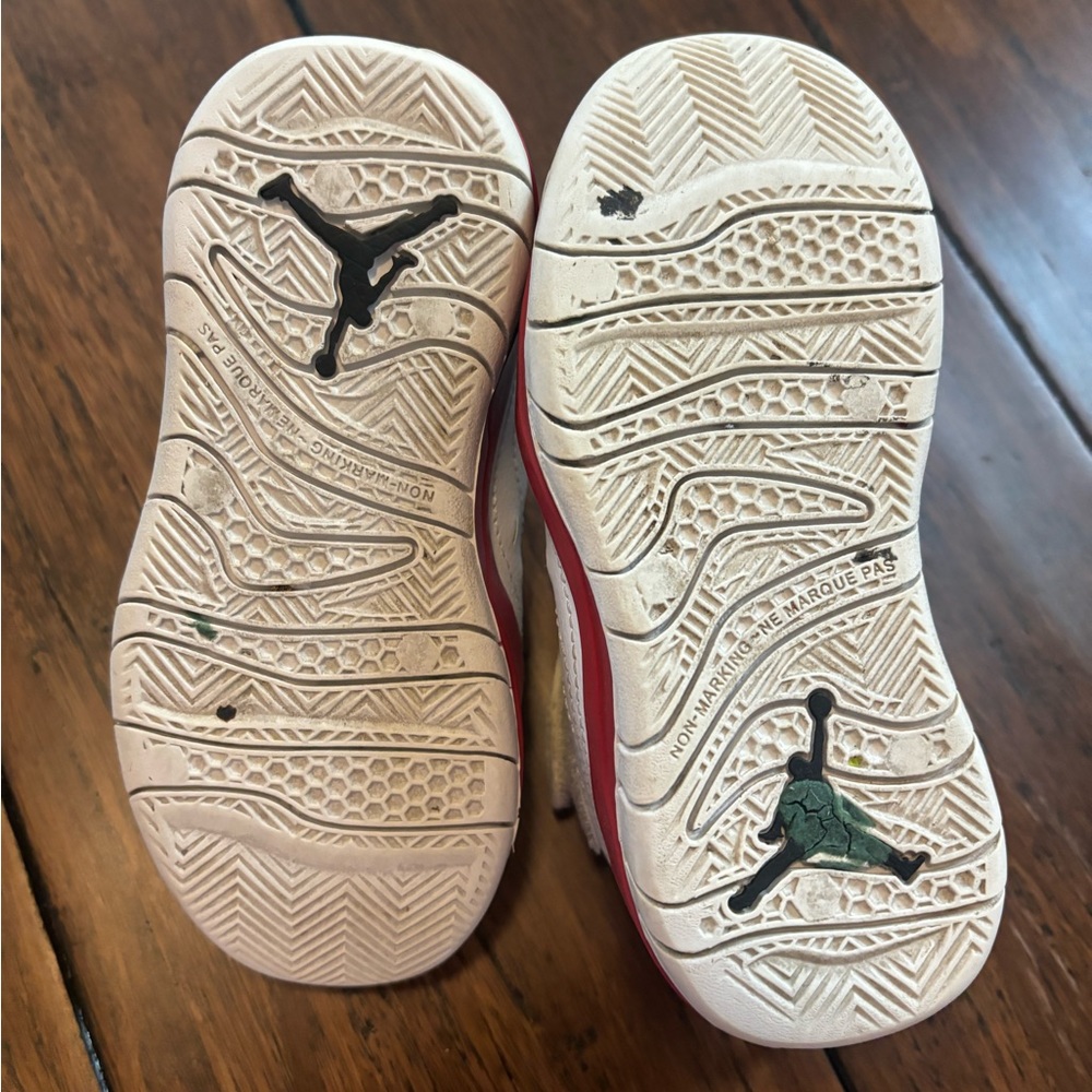 Nike Air Jordan Velocity GRAY WHITE RED Toddler Sz 9 sneaker shoes basketball - Picture 8 of 11